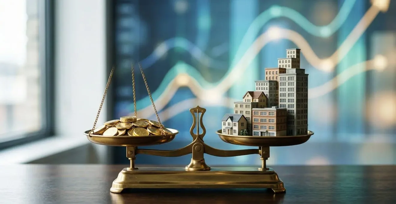 Strategic leverage visualization showing financial growth through smart borrowing