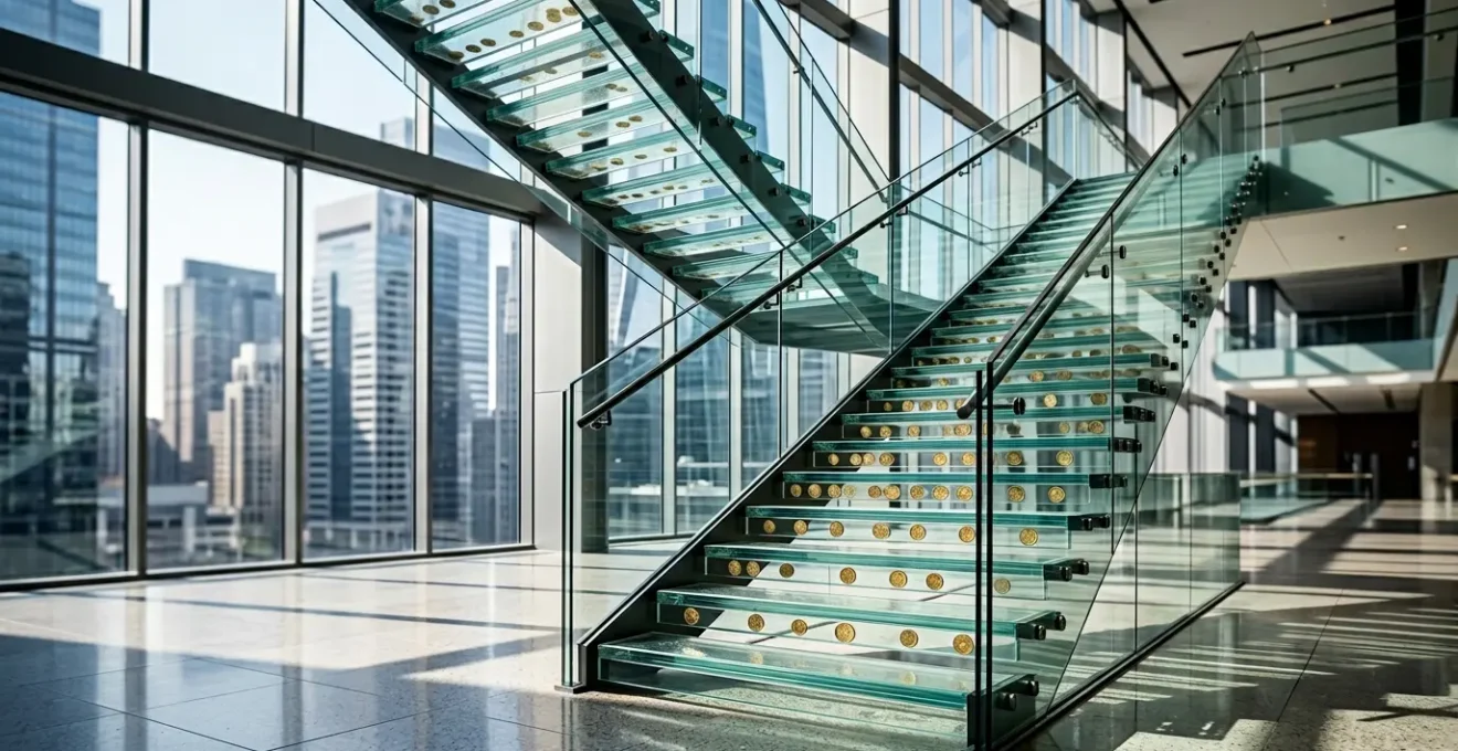 Conceptual visualization of a fixed-income bond ladder investment strategy