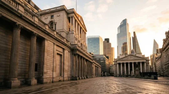 Strategic government bond allocation visualization for Bank of England rate changes
